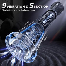Male Masturbaters Automatic HandsFree Sucking Blowjob Cup Stroker Men Lubricant