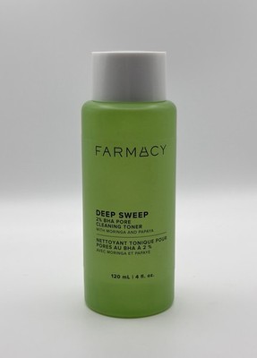 FARMACY Deep Sweep 2% BHA Pore Cleaning Toner Moringa Papaya 4 fl oz 120 ml NEW