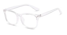 Unisex Stylish Square Non-prescription Eyeglasses Glasses Clear Lens Eyewear ...