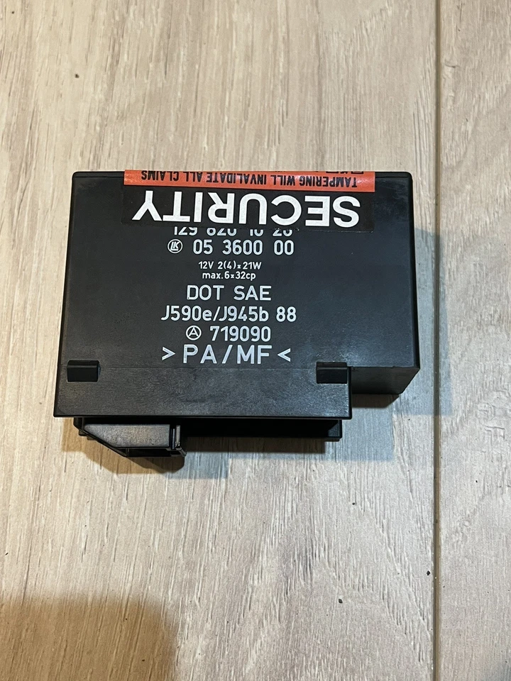 90-95 梅赛德斯 R129 SL320 SL500 500SL 闪烁危险警告控制单元 原始设备制造商 — 第 3/4 张图片
