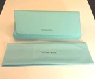 Tiffany & Co. Magnetic Closure Sofe Leather  With Lens Cleaning Cloth. Pre-owned