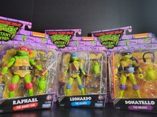 Playmates Toys TMNT Mutant Mayhem Action Figures Leonardo Raphael Donatello