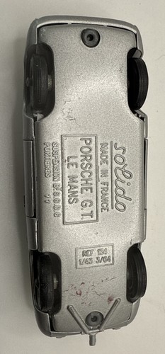 Vintage Solido 1964 Porsche GT Le Mans Maßstab 1:43 Ref. Nr. 134 Silber - Bild 7 von 7