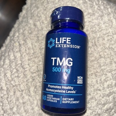 Life Extension TMG | 500 mg, 60 liquid Vegetarian Capsules.