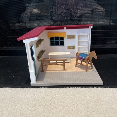 Schleich Tack Room Lot Horse Club Lot Farm World Add On To The Lakeside Stable