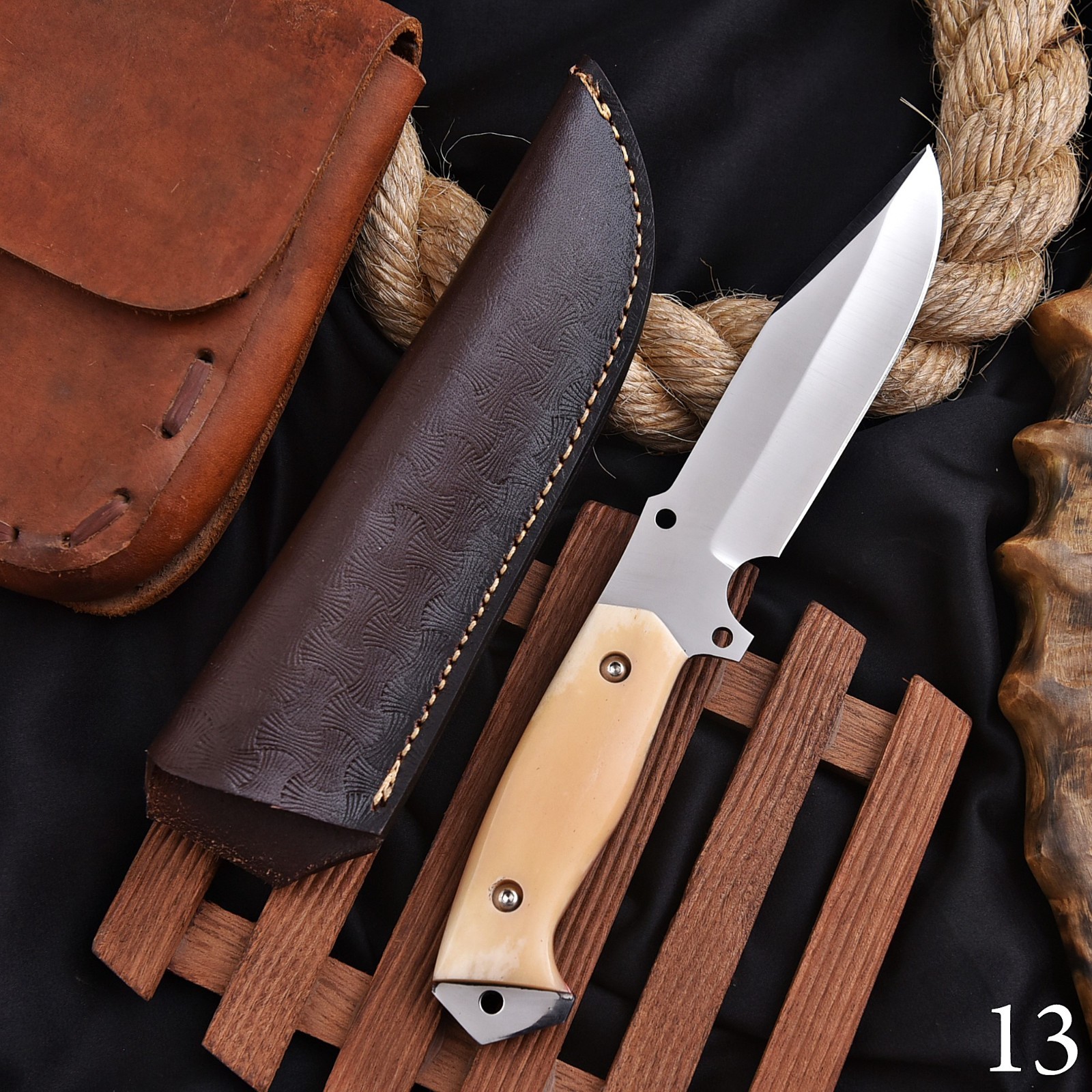 Handmade 10 Inch High Carbon Steel Hunting Knife