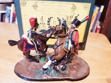 MULBERRY MINIATURE KGL/15th Hussar w/ CHASSEUR A CHEVAL FIGURE SET IN BOX