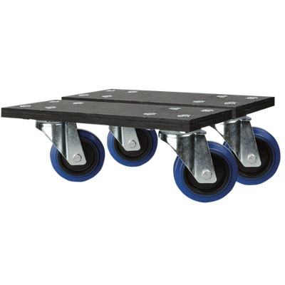 Showgear Rollbrett für Stapel Stack Cases, 4 Rollen 100 mm