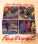 Vintage Childs 1990s Kentucky Derby Festival T-Shirt Balloons Horses Boats 10-12 — photo 3