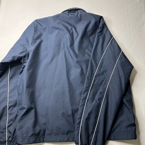 Nike Vintage Y2K Mens Baggy Navy Blue Full Zip Jacket Size Large - Picture 13 of 14