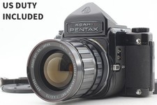  Near MINT Pentax 6x7 67 Eye Level Film Camera SMC T 75mm f4.5 Lens From JAPAN