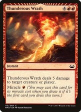Thunderous Wrath 113 MM3 Modern Masters Instant Common Red Miracle Paquette NM