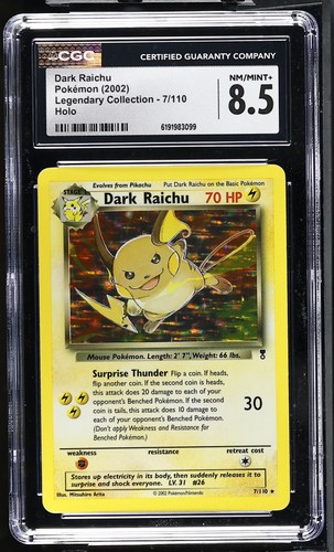 Dark Raichu graded CGC 8.5 for sale on eBay