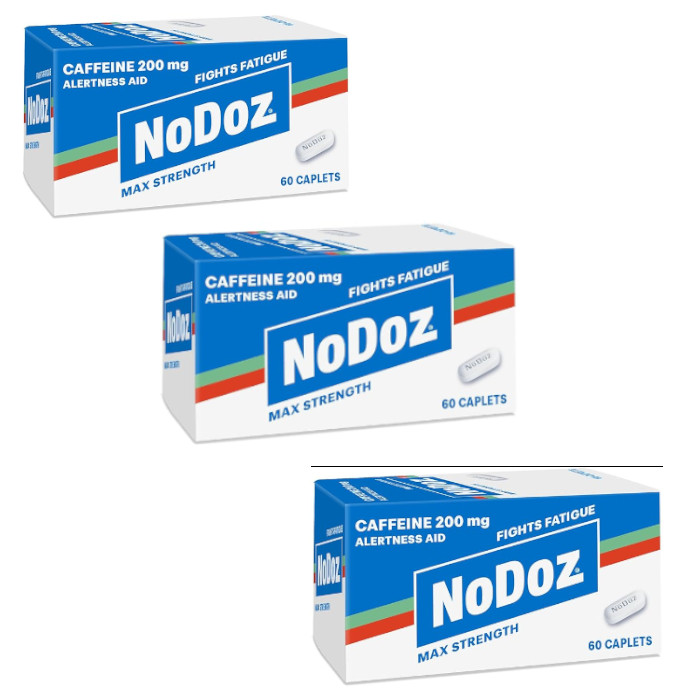 NoDoz Alertness Aid 60 cplts Each (Pack of 3)