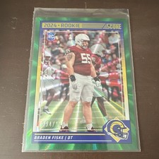 Panini 2024 Score Rookie Braden Fiske Los Angeles Rams #325 Spokes /180 Serial