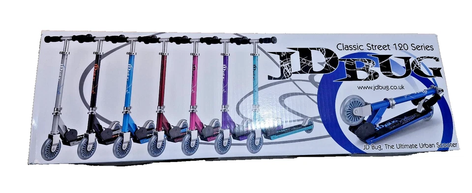 JD Bug Classic Street 120 Pink Kids Foldable Scooter - Image 2 of 4