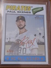 2026 Topps Heritage Paul Skenes Real One On-Card Auto Red Ink #d 6/77 Pirates SP