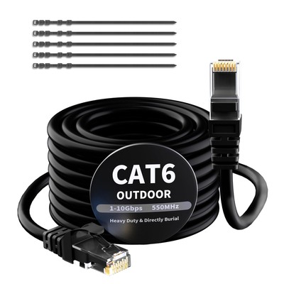 Cavo Ethernet esterno schermato Cat6 150 piedi Italia