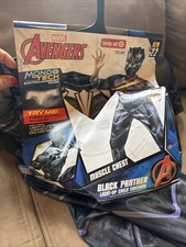 Black Panther Marvel Avengers Costume Youth Medium 8-10 Light Up Childrens NWT