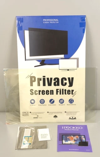 22in PC Screen Protector Anti Glare UV Blue Light Computer Monitor 16:10 Removab