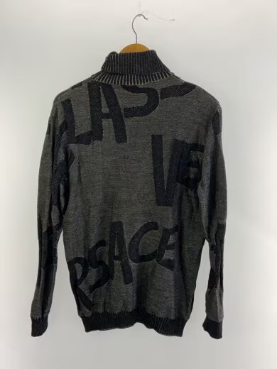 GIANNI VERSACE / Knit sweater (thick) / XXL / Wool / Gray / Versace classic / Tu thumbnail 2