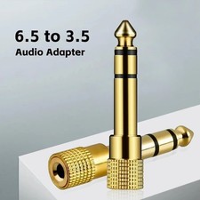 1 2 pcs 6.35mm 1/4 Male to 3.5mm 1/8 Female TRS Stereo Audio Headphone Adapter