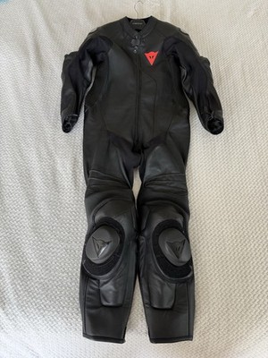 Dainese Adria Perforated Leather Racing Motorcycle Suit Size 52 | eBay