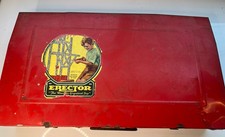 Vintage Gilbert Erector Set No. 8 1/2 In Original Metal Box Giant Ferris Wheel 