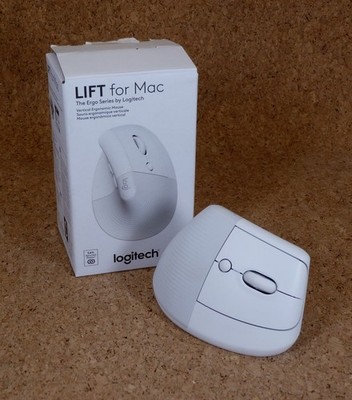 Logitech Lift For Mac- Vertical Ergonomic Mouse Wireless - White