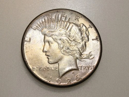 1926-P $1 PEACE SILVER DOLLAR CH/GEM BU