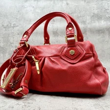 Marc by Marc Jacobs Classic Q 2Way Hand Shoulder Bag Red Used 80614