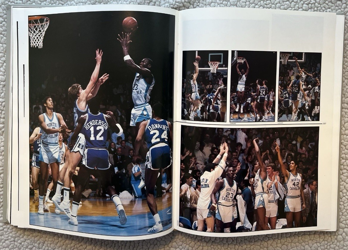 Vintage 1984 UNC chapel Hill MICHAEL JORDAN Jostens Yearbook& Photo Compilation