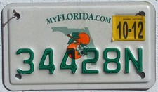 Florida 2012 USA Motorcycle Biker Tablica rejestracyjna - Tablica rejestracyjna motocykla
