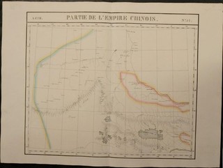 TIBET CHINA 1825 VANDERMAELEN UNUSUAL ANTIQUE ORIGINAL LITHOGRAPHIC MAP #57