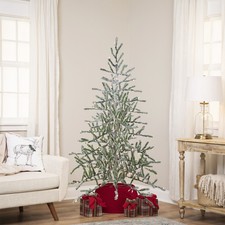 Northlight 5' Medium Flocked Alpine Twig Artificial Christmas Tree White Lights