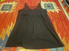 Torrid Size 26 Sleeveless Lace Trapeze Black Dress NICE condition