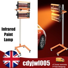 2X1000W Car Infrared Paint Heating Heater Lamp Spray/Baking Workshop Curing Lamp