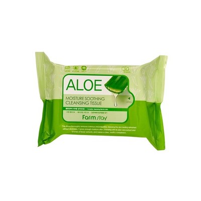 FARMSTAY Aloe Moisture Soothing Cleansing Tissue 30sheets x 3packs