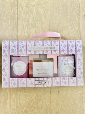 Maison Des Bougies Parfume Enchant Wellness Collection Gift Set 2 Candle Spray