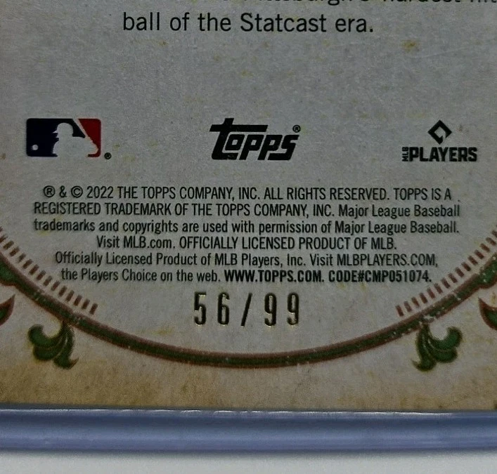 Oneil Cruz 2022 Topps Gypsy Queen Chrome Indigo Refractor RC /99 #30 PIRATES - Image 3 of 3