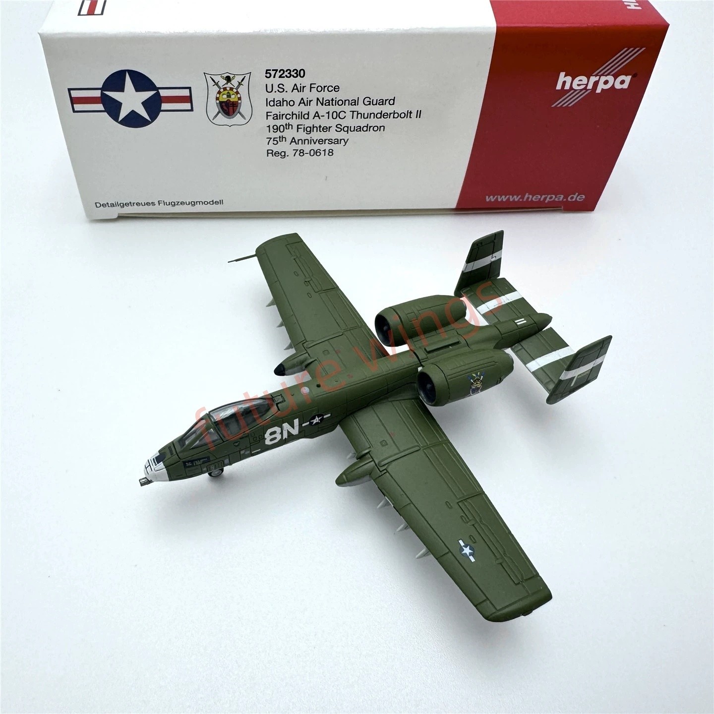  Herpa Wings 1/200 USAF Fairchild A-10 Thunderbolt II Diecast Aircraft Model✈NEW