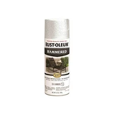 Rust Oleum 12 Ounce Hammered Spray Paint White Durable Corrosion Resistant Fi...
