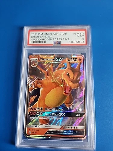 Charizard GX SM211 Hidden Fates Tin Promo PSA 9