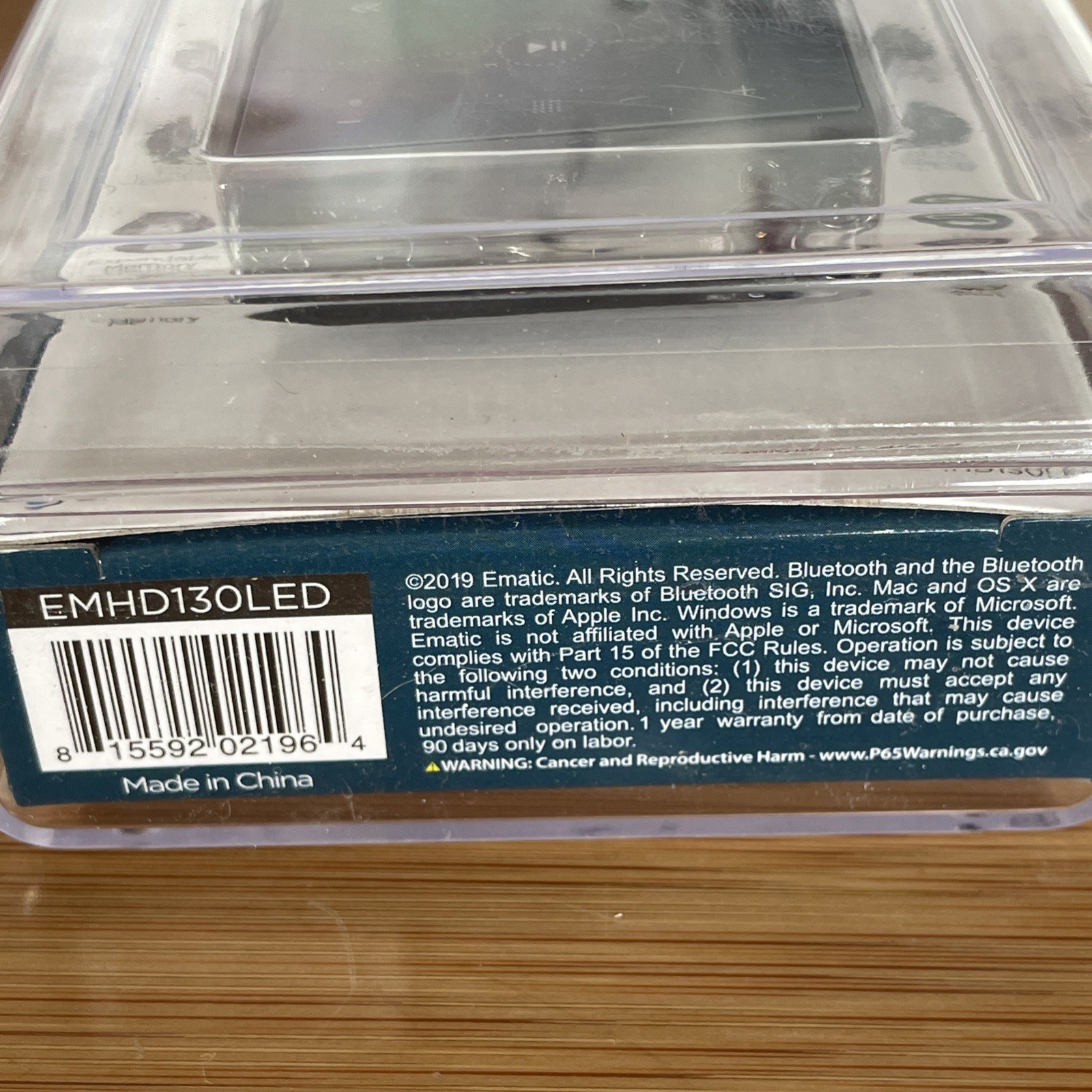 Ematic EMHD130LED 16GB High Definition Music Player OLED Touchscreen NEW SEALED 