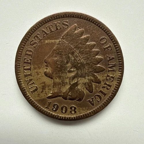 1908-S Indian Head Cent, VG-F, Details, Cleaned