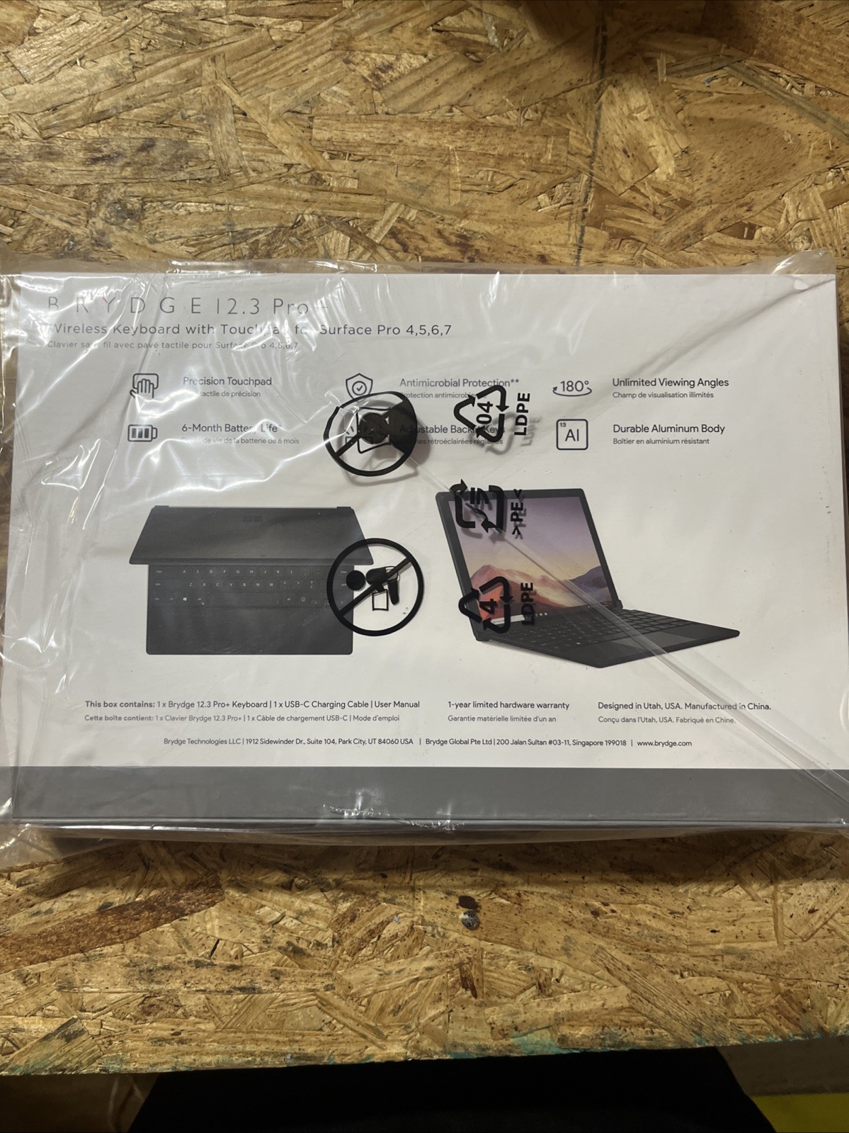 Brydge 12.3 Pro Bluetooth Keyboard Microsoft Surface Pro 4 5 6 7  BRY7012 SEALED