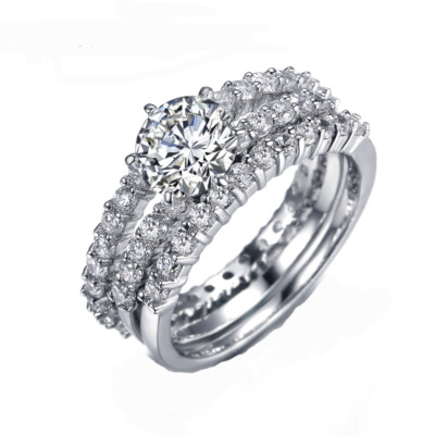 Bague De Fiançailles Diamant Taille Radiant 5 Carats - Or Blanc 14k Certifié IGI - Pierre Lab Créée VS1/F - Toutes Tailles