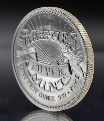 1985 RARITIES Mint Liberty #000406 1oz 999 FINE Silver round C5151