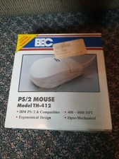 BEC COMPUTER MOUSE PS/2 PLUG VINTAGE PC Mouse TH-412 Brand New Sealed