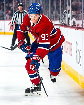 Ivan Demidov NHL Debut Skating Up Ice Montreal Canadiens 8x10 NHL Hockey Photo
